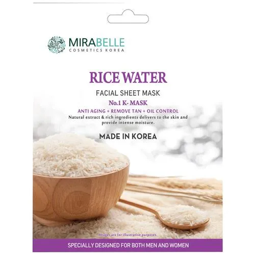 1691120434_40285981_1-mirabelle-cosmetics-korea-rice-water-facial-sheet-mask-anti-ageing-oil-control-removes-tan